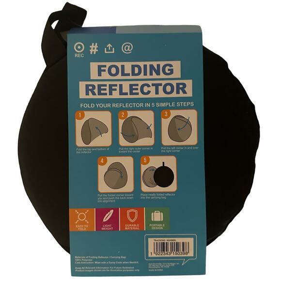 New‎ TWO Go Live Folding Reflector with Carrying Bag Travel Portable Photography - Picture 1 of 6